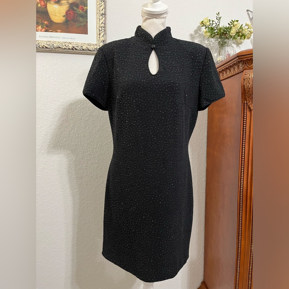 Vintage DW3 for David Warren black dress size 14